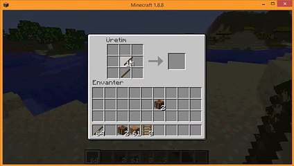minecraft kazma yapımı crafting