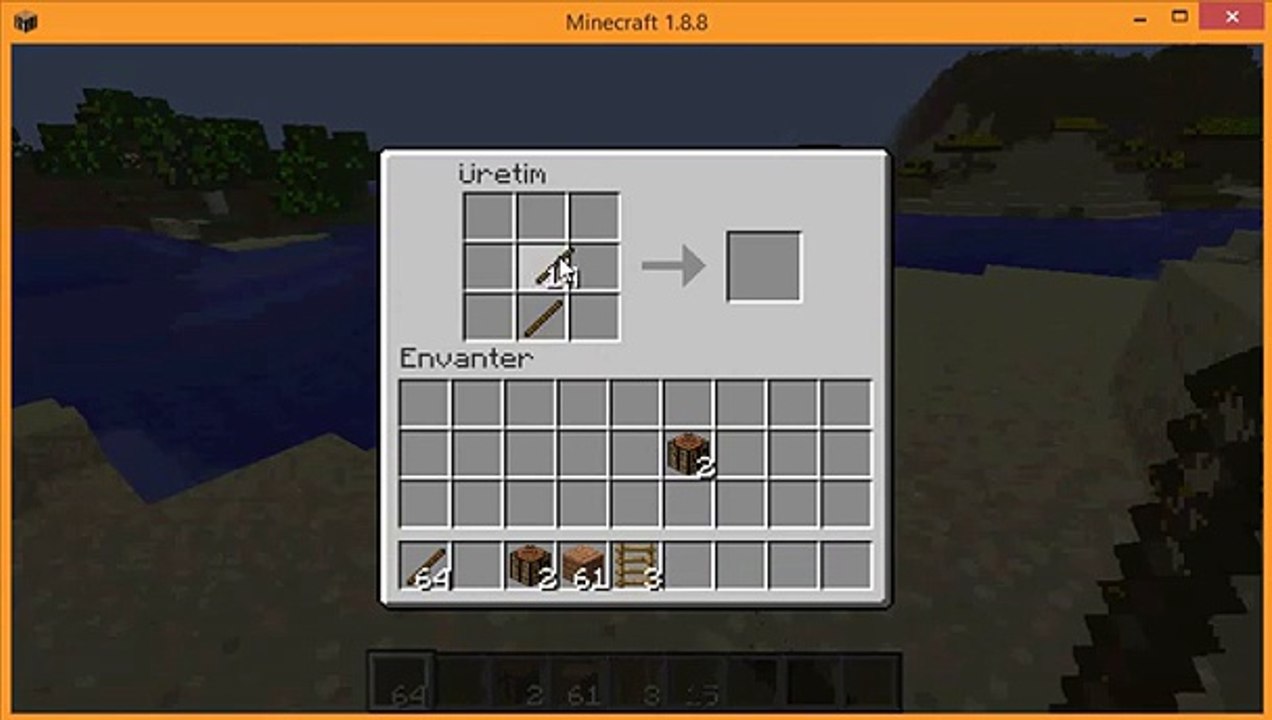minecraft kazma yapımı crafting