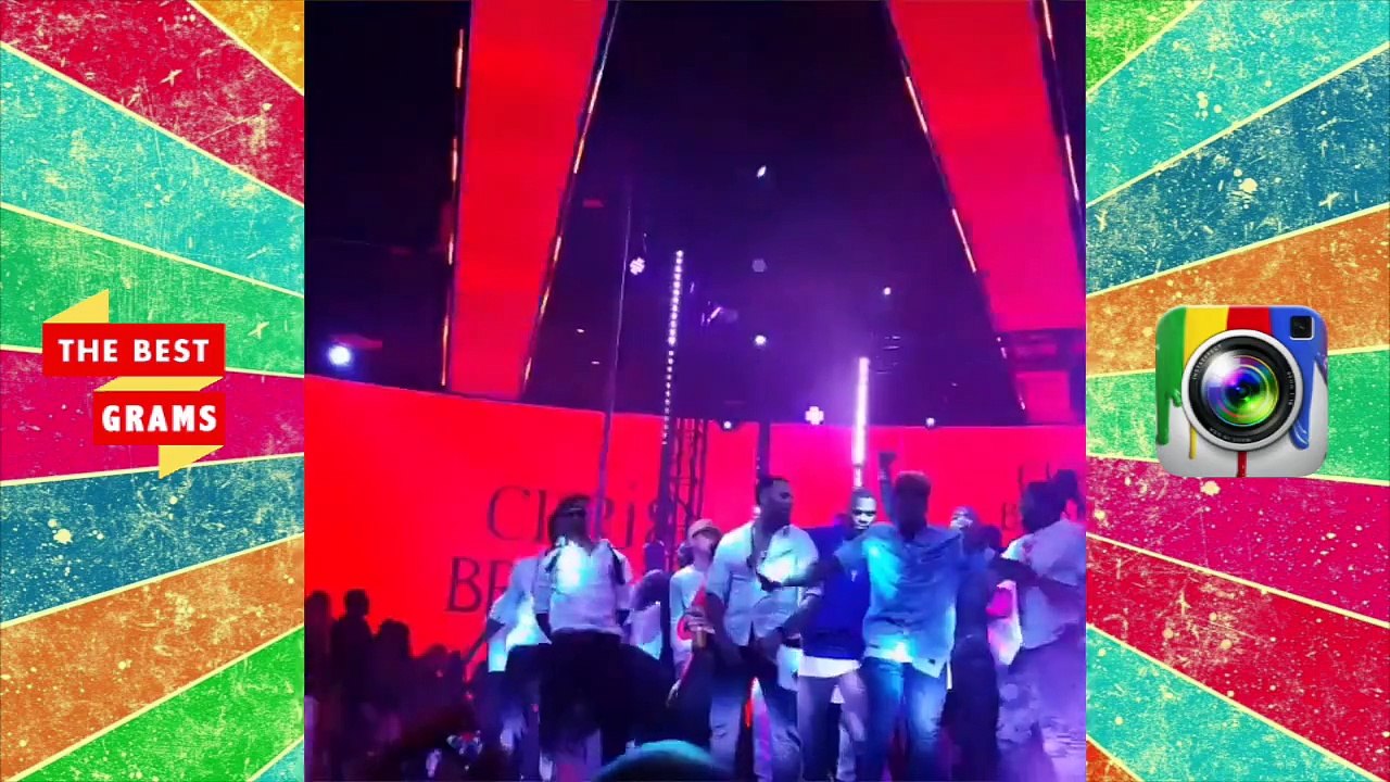Russell Westbrook Dancing Crazy With Chris Brown And Turning Up On Stage