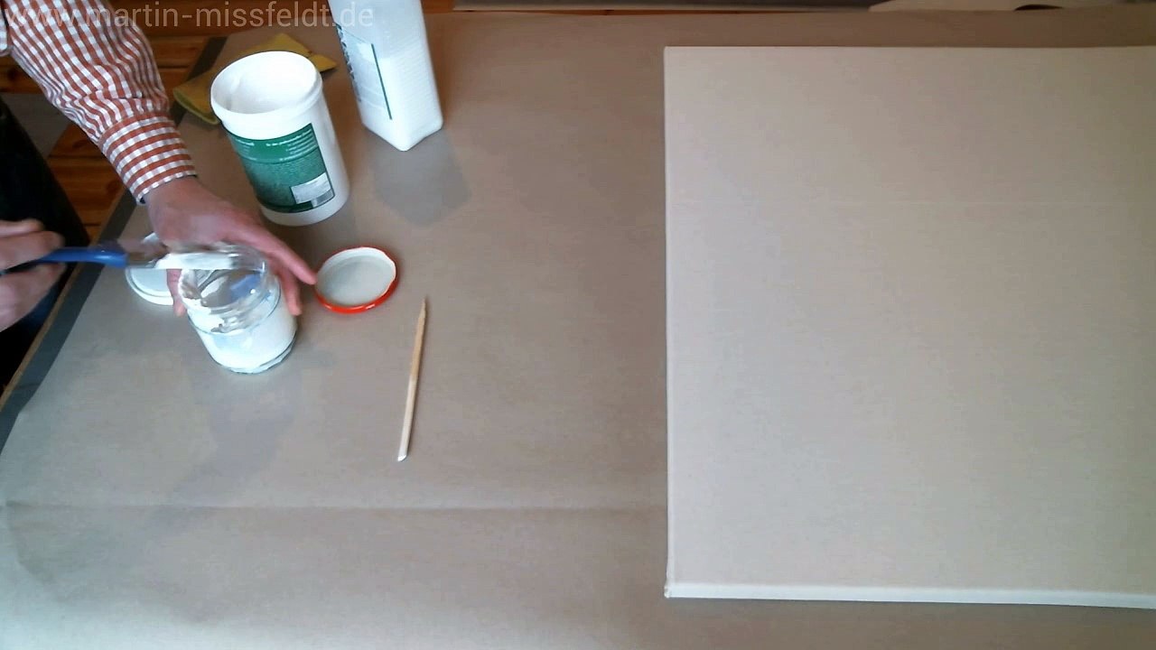 Leinwand grundieren