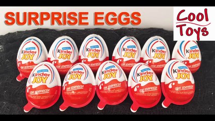 11 Kinder Joy Surprise Eggs Unboxing - Magic Kinder