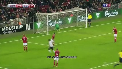 Olivier Giroud GOAL | Denmark 0 - 1 France
