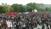 تجمع حاشد في أنقرة احتجاجا على تفجيري أمس