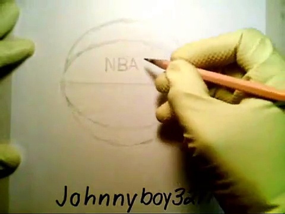 How To Draw A Basketball NBA Easy como dibujar una pelota de baloncesto basquet Fun2draw