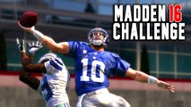 Can Eli Manning Recreate The OBJ Catch? Madden 16 NFL Challenge Edition!