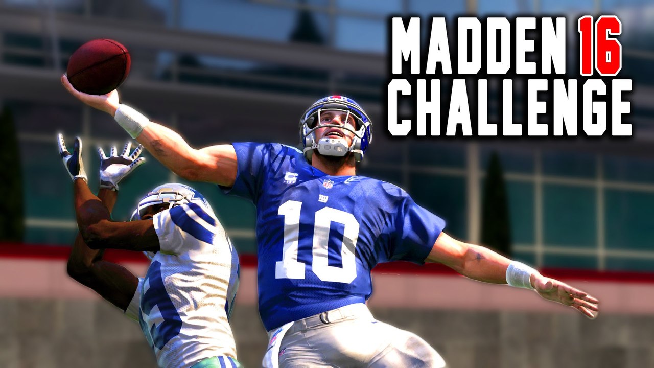 Can Eli Manning Recreate The OBJ Catch? Madden 16 NFL Challenge Edition!