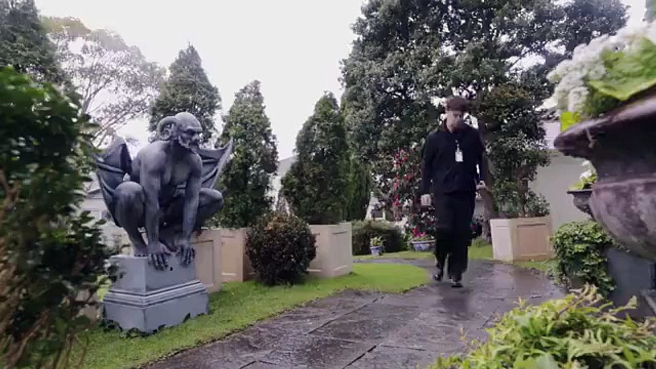 Nice troll with a mask in the door - very Funny video