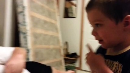 Отец оторвал нос сыну!