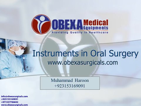 Instruments used in Oral Surgery - Obexa Medical Equipments _ Facebook