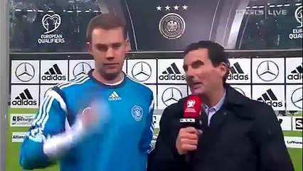 Manuel Neuer - post-match interview - Deutschland v Georgien - vidéo HD