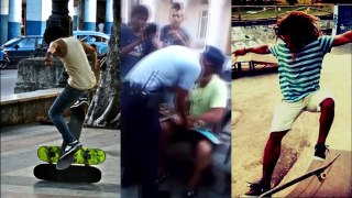 Policia cubana golpea a un joven skater en Cuba