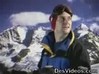 Descente en Piste Noire en ski!
