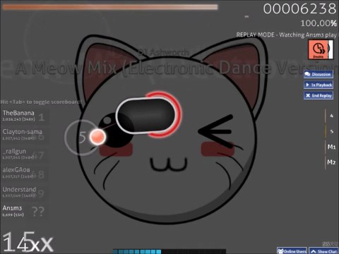 Osu| DJ Ashworth - A Meow Mix (Electronic Dance Version)| apple's Hard+| HDDT| An1m3