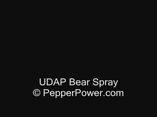 Bear Sprayed with UDAP Pepper Power Bear Deterrent-U-n51xxF8K8