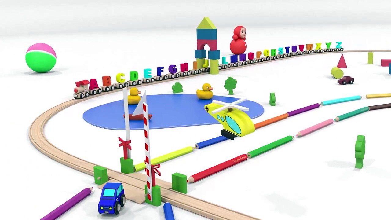 Apprendre lalphabet en français avec le train Tchou-Tchou ! Chansons pour petits en franç