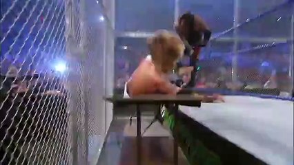15 Superstars smashing through stacked tables WWE Fury