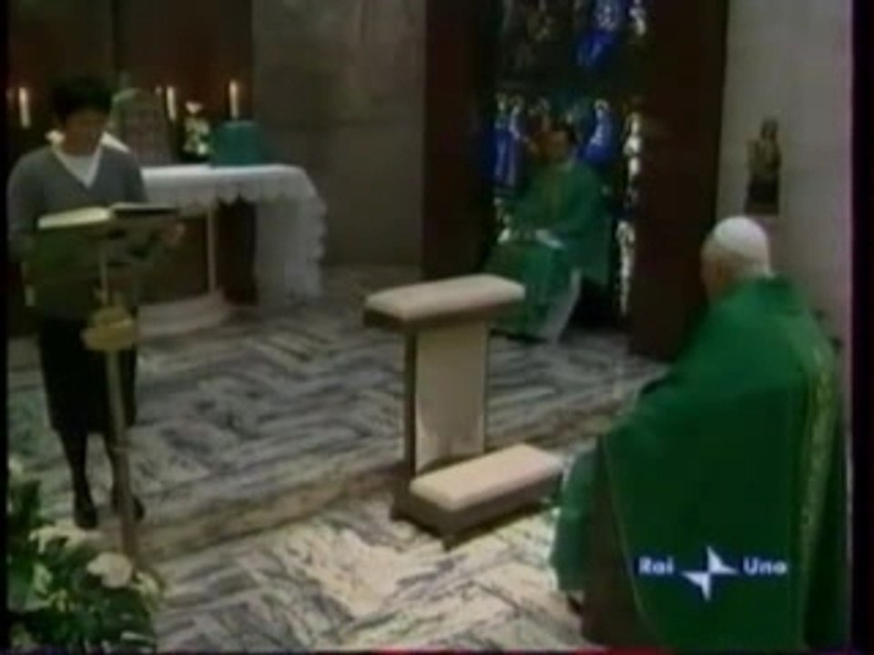 La messe privée du pape Benoît XVI