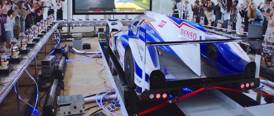 Toyota Driver prepares 80 breakfasts while driving on Le Mans Race Simulator