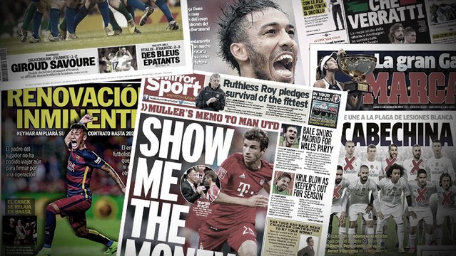 Le message de Müller à Manchester United, un géant d'Europe en pince pour Aubameyang