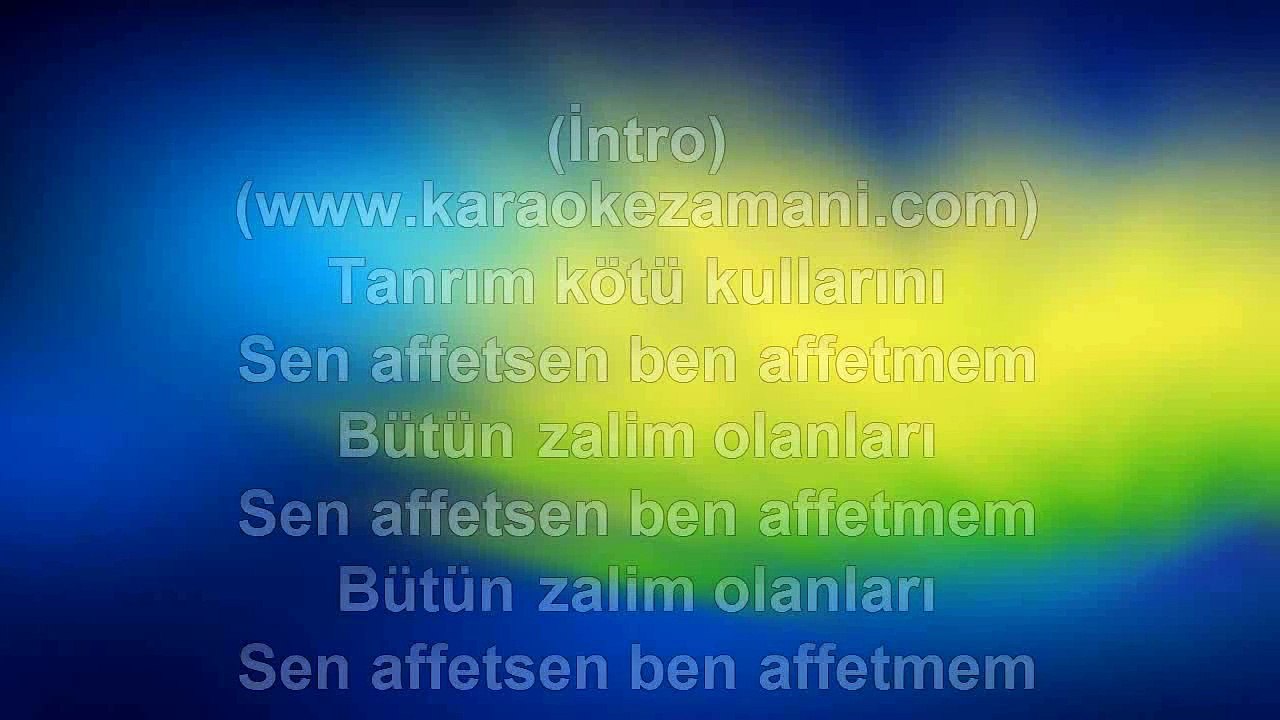 Işın Karaca - Sen Affetsen Ben Affetmem - 2011 TÜRKÇE KARAOKE