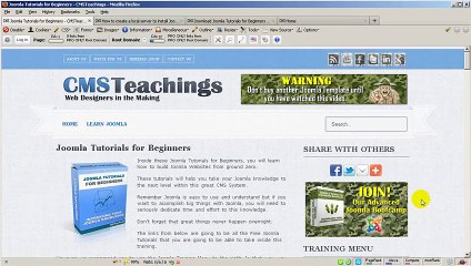 Joomla Tutorials for Beginners
