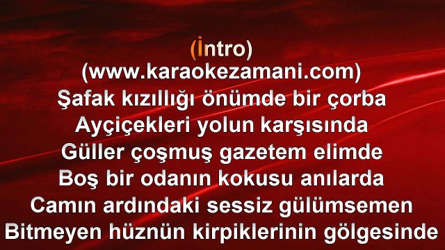 Kargo - Kehribar - 2012 TÜRKÇE KARAOKE