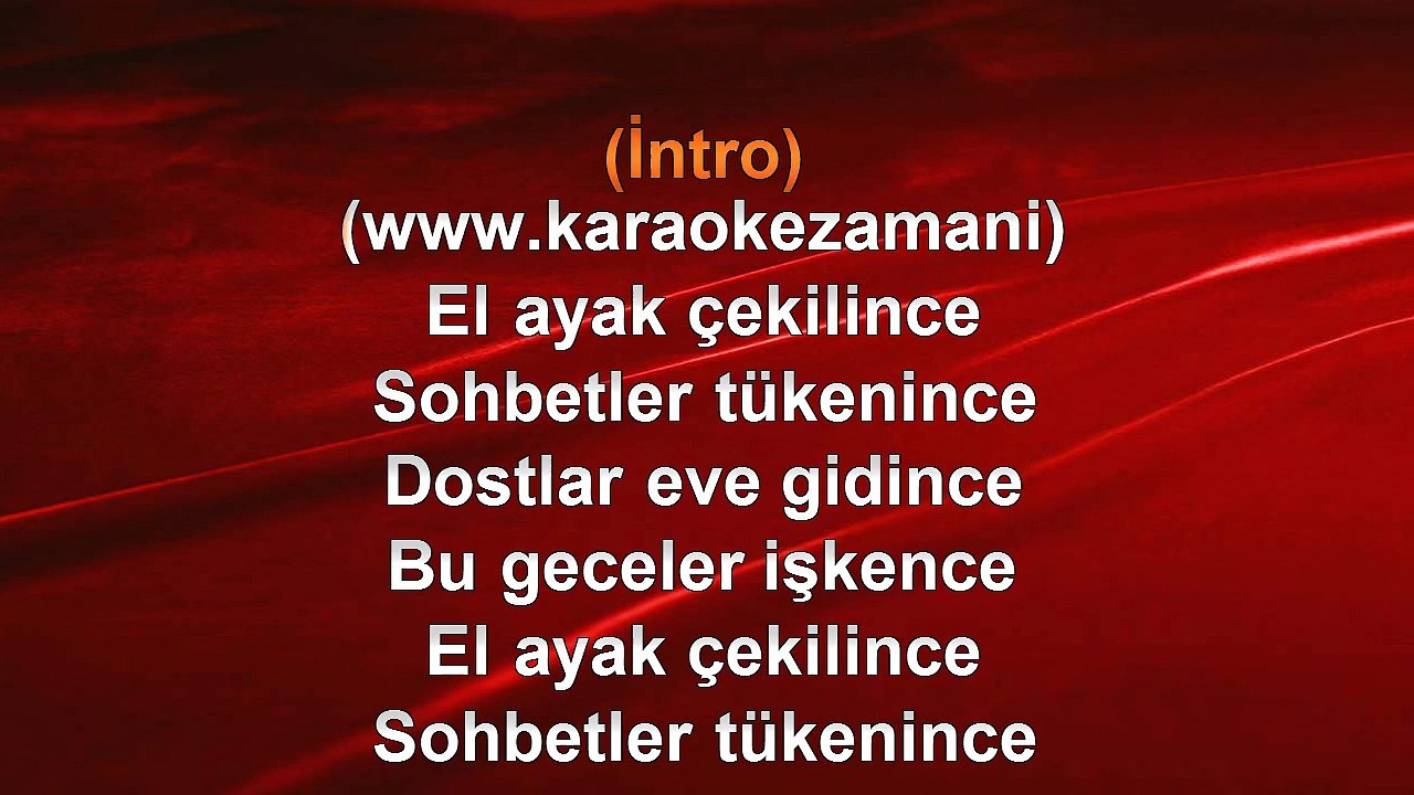 Kayahan - Beni Anlamadın Ya - 1992 TÜRKÇE KARAOKE
