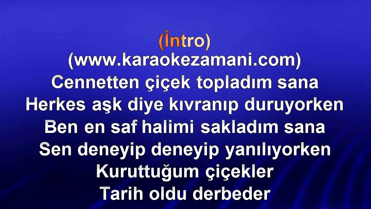 Kenan Doğulu - Aşkım Aşkım - 2003 TÜRKÇE KARAOKE