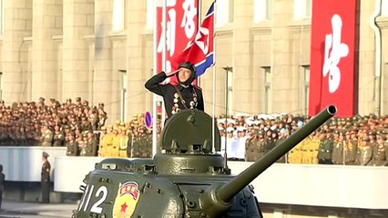 Tải video: Les images de l'imposante parade en Corée du Nord à l'occasion des 70 ans du parti