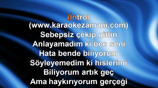 Kenan Doğulu - Hiç Bana Sordun Mu - 1996 TÜRKÇE KARAOKE