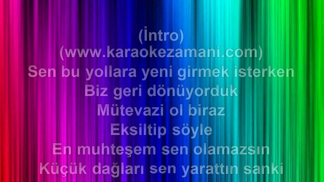Kenan Doğulu - Rütbeni Bilicen - 2009 TÜRKÇE KARAOKE