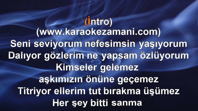 Kibar Sürmen - Seni Seviyorum - (Remix) - (2012 TÜRKÇE KARAOKE