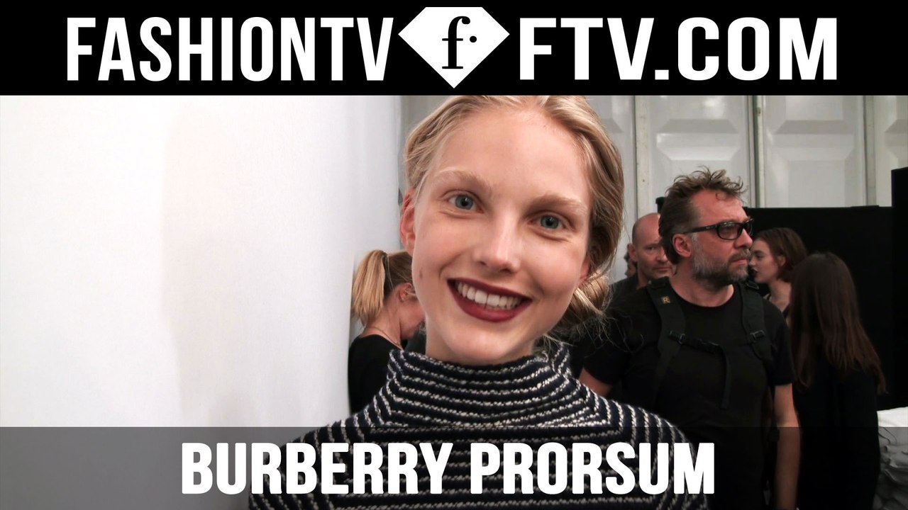Backstage at Burberry Prorsum Spring/Summer 2016 Makeup | LFW | FTV.com -  video Dailymotion