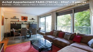 A vendre - Appartement (75016) - 2 pièces - 59m²