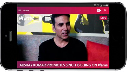Singh is Bliing star Akshay Kumar Sings "Aaja Mahi" For His Fans - Behind The Scenes - live on #fame