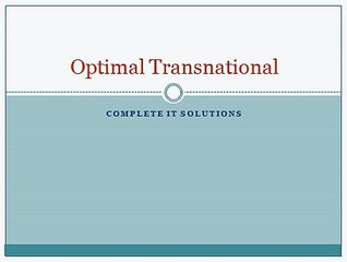 Outsourcing and Offshore Solutions