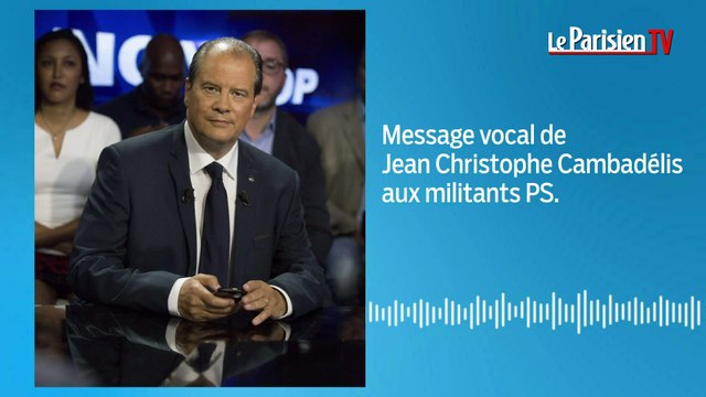 «Allo, c'est Cambadélis» : écoutez le message vocal du premier secrétaire du PS