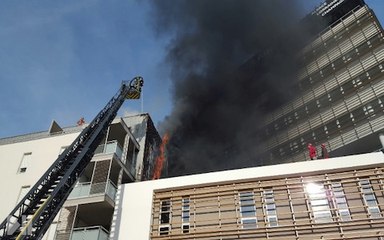 Incendie place de Haguenau à Strasbourg