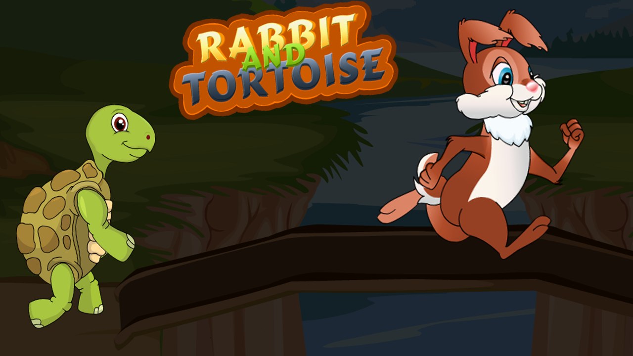 Rabbit and Tortoise Story (कछुहा और खरगोश) -Moral Stories - Hindi Animated Stories For Kids