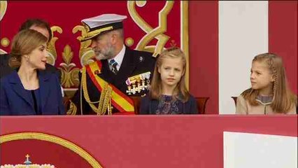 La princesa Leonor y la infanta Sofía, protagonistas en el día de la Hispanidad