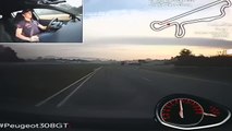Timmy Hansen au volant de la Peugeot 308 GTi sur circuit