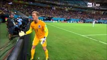 The REACTION of Joe Hart after Andrea Pirlos free-kick (England 1-2 Italy | 15/06/2014)