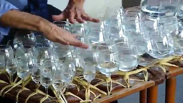 Street Performer Playing Mozart on Water Glasses