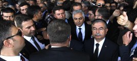 Cenaze töreninde TBMM Başkanı'na protesto: Katiller dışarı
