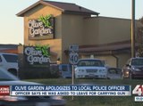 Olive Garden speaks to officer, apologizes for alleged incident