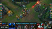 H2K vs SKT - Faker DEAD - Worlds 2015 - League of Legends