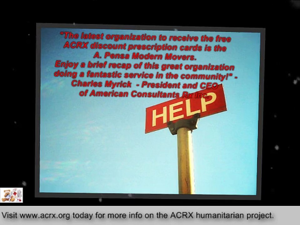 A. Pensa Modern Movers Receive Tribute & Healthcare Help By Charles Myrick Of ACRX