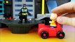 BatCar McQueen defeats Joker who pretends Batman after taking Piston Cup from Caillou