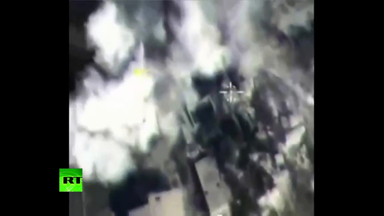 Combat Cam_ Russian jets target militants' position and ammunition depots – Ministry of Defense