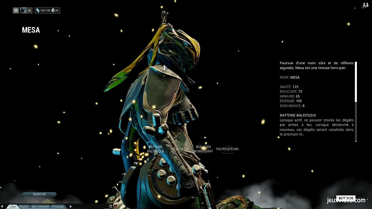 Guide Warframe - Présentation des Warframes - Mesa et Mirage